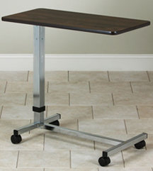 Economy Overbed Table with H Style Base